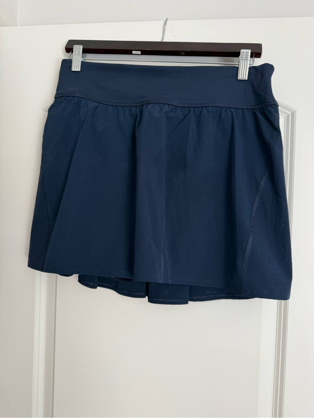 SPANX Navy Athletic Skort with Integrated Shorts
